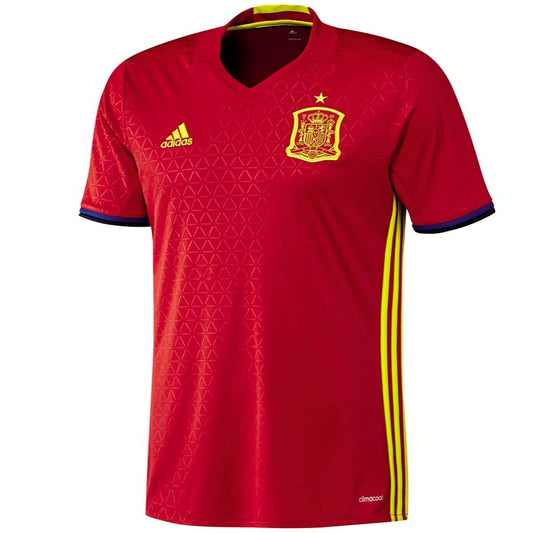 Spain national team Home soccer jersey 2016/17 - Adidas-0